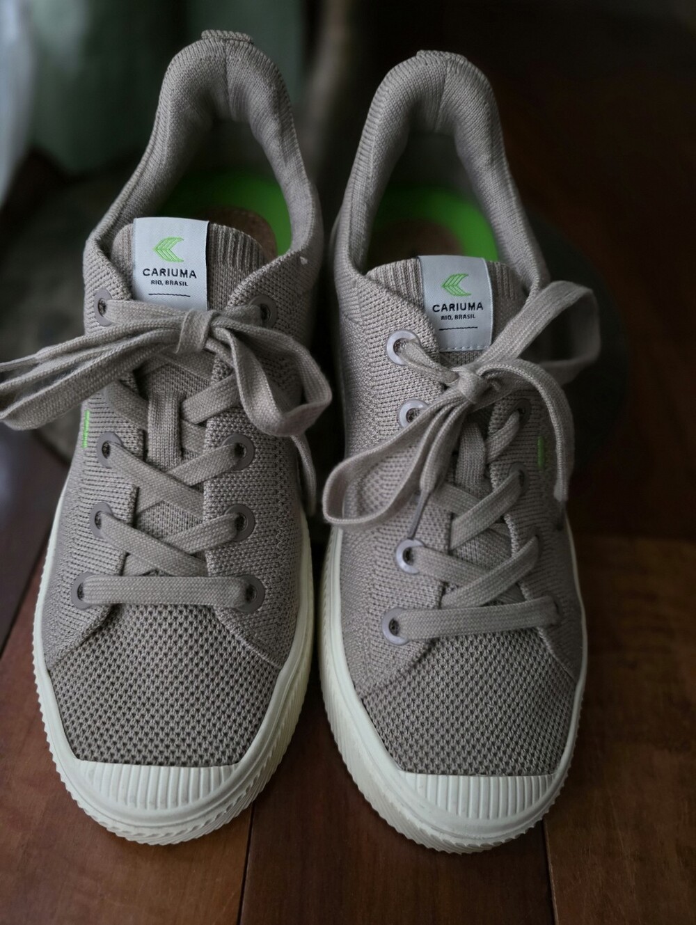 Cariuma IBI Low Bamboo Knit Sneakers Sand Taupe Womens 9.5 Lightweight